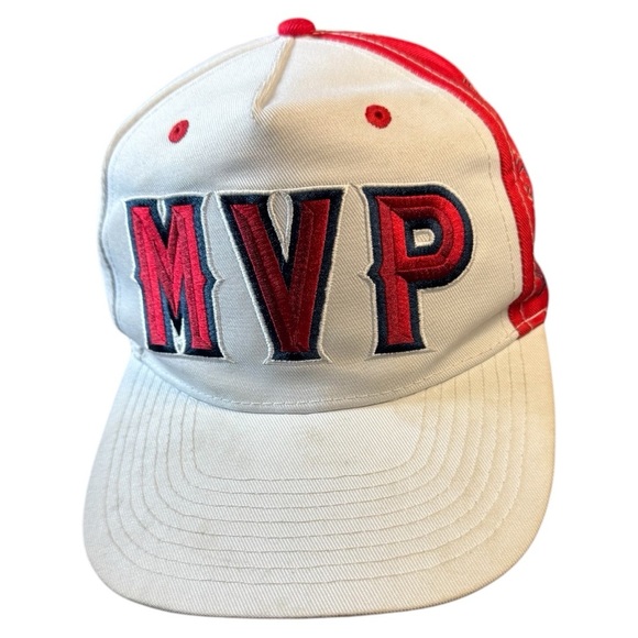 Red and White Los Angeles Angels MVP Baseball Cap - Picture 1 of 5